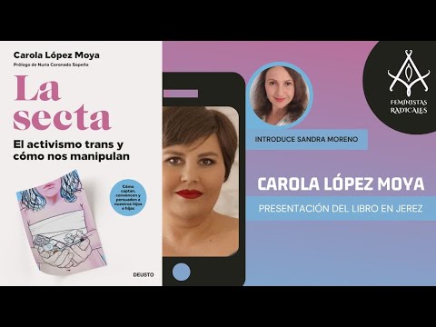 Carola López Moya presentación de libro LA SECTA con Sandra Moreno en Jerez