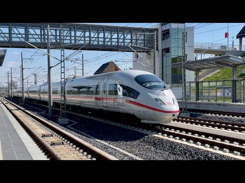 Durchfahrt ICE3 & ICE4 in Merklingen