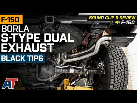 2021-2022 5.0L F-150 Borla S-Type Dual Exhaust System with Black Chrome Tips Review & Sound Clip