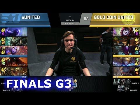 Gold Coin United vs eUnited | Game 3 Finals S7 NACS Spring 2017 | EUN vs GCU G3