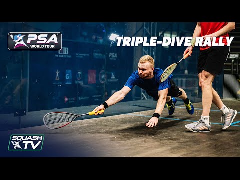 "Wow, WOW...WOOWWW!!" - Triple Dive MegaRally - Makin v Willstrop [Slo-Mo]