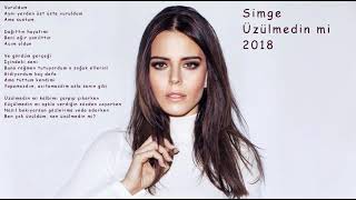 Simge - Üzülmedin mi (Lyrics)