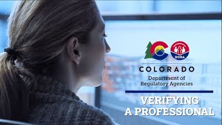 Verifying a Professional License
