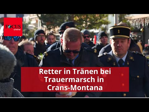 Als Trauermarsch an der Todes-Bar vorbeizieht, brechen die Retter in Tränen aus