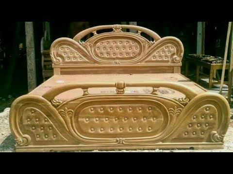 Wooden designer bed
