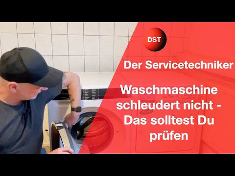 Waschmaschine schleudert nicht - Das solltest Du prüfen.