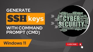 How to generate SSH key pairs with Command Prompt (cmd) on Windows 11 | RSA, private, public key