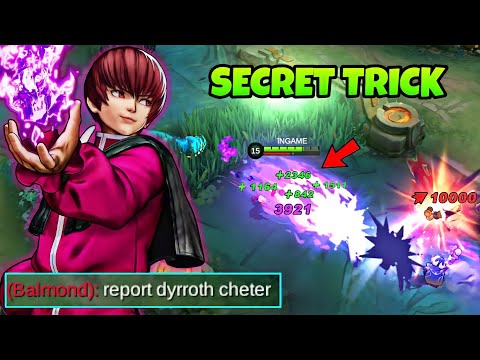 NEW BEST DYRROTH LIFESTEAL 1 HIT BUILD 2023 (NEW SECRET TRICK!) MLBB