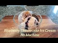Blueberry Cheesecake Ice Cream Home Made