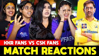 CSK Fans Troll KKR Fans at Eden Gardens!!! | CSK KKR Match Public Reactions | Dhoni | IPL 2023!