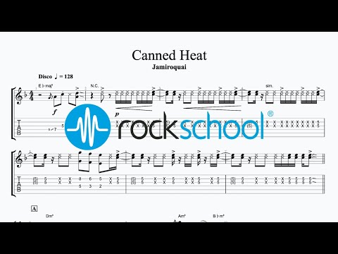 Canned Heat - Jamiroquai, Rockschool 2024 Electric Guitar Grade 5
