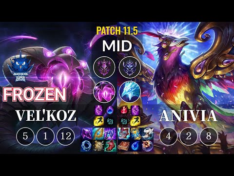 SUP Frozen Vel'Koz vs Anivia Mid - KR Patch 11.5