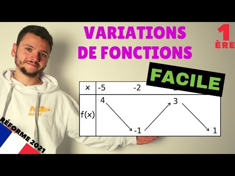 [exercice] Faire un tableau de variations (facile) - Spé maths - Première