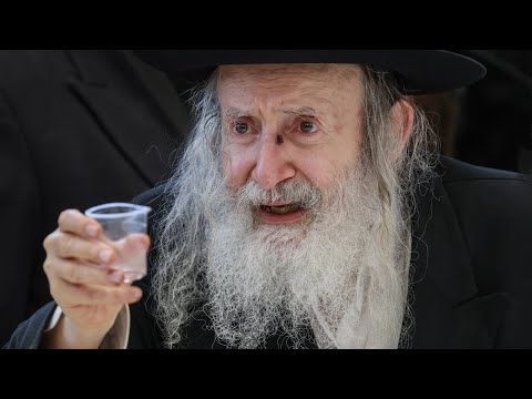 האדמו"ר מאמשינוב בטיש נדיר בצפת | Amshinover Rebbe Rare Tish in Tzfat