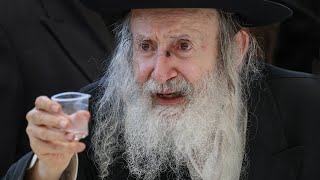 האדמו"ר מאמשינוב בטיש נדיר בצפת | Amshinover Rebbe Rare Tish in Tzfat