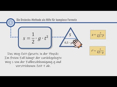 Formeln umstellen - super einfach mit dem Dreieck