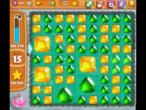 Diamond Digger Saga Level 157, no booster, 3 stars