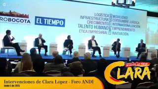 Intervenciones de Clara López Obregón en Foro ANDI #VotoInformado