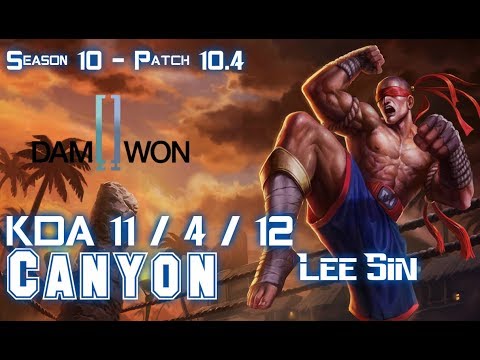 DWG Canyon LEE SIN vs GRAGAS Jungle - Patch 10.4 KR Ranked