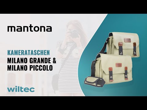 Mantona Milano grande und Milano piccolo - modische Universaltasche für Kameras