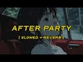 Don Toliver After Party Slowed Reverb Lyrics