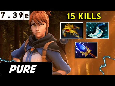 Pure Marci Safelane 15 Kills - Dota 2 patch 7.39e Pro player Full Gameplay