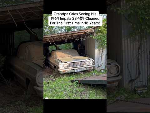 Grandpa Cries Seeing His 1964 Impala SS 409 Cleaned For The First Time in 18 Years!