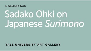Sadako Ohki on Japanese surimono
