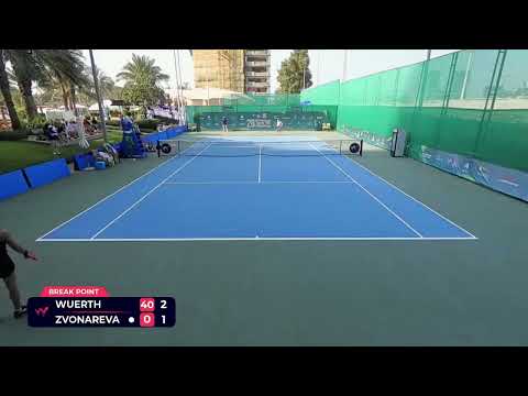 Tara Wuerth (CRO) vs Vera Zvonareva [WC] (RUS) // 3-6 4-6 // W100 Dubai // 1st Round