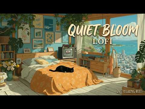 Cozy Lofi Vibes for Focus | Study Lofi Beats & Relaxing Music with a City View 🎶🐈