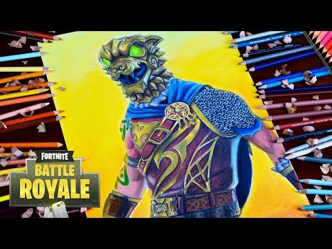 Drawing Fortnite Character - Battle Hound Skin - New Legendary Skin / lookfishart Video