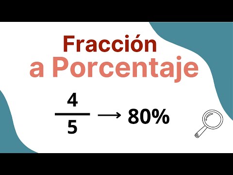 Cómo Convertir Fracciones a Porcentajes (1/2 a 50%)