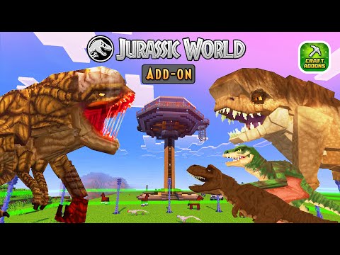 I Built a Dinosaur Park with 100 Dinos in Minecraft Jurassic World!