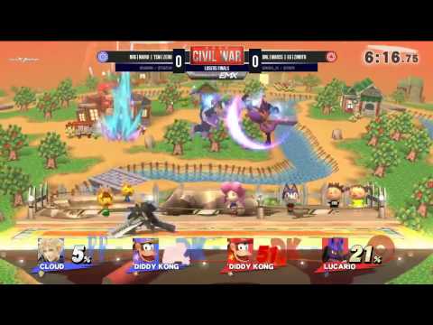2GGC: Civil War - Marss & Zinoto Vs. ZeRo & Nairo Losers Finals - Smash Wii U