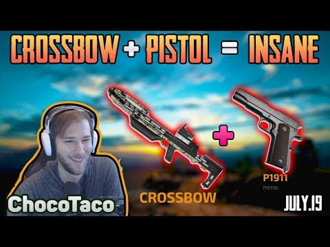 PISTOL + CROSSBOW CHALLENGE - ChocoTaco wins solo FPP [20 July] - PUBG HIGHLIGHTS TOP 1 #139