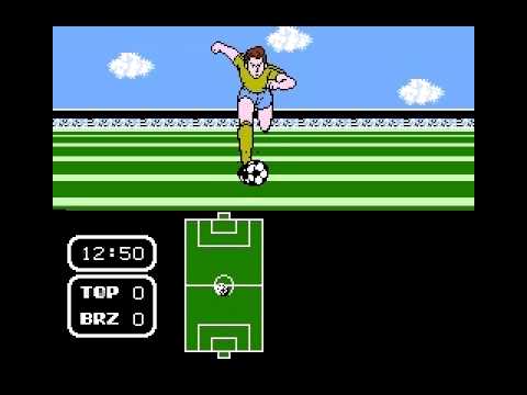 Tecmo Cup Soccer Game - Finals vs Brazil 1st Half
