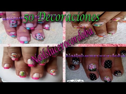 50 Decoraciones De Uñas Bonitas Y Fácil de realizar♥ #1 – 50 images Nail Art♥ -NLC