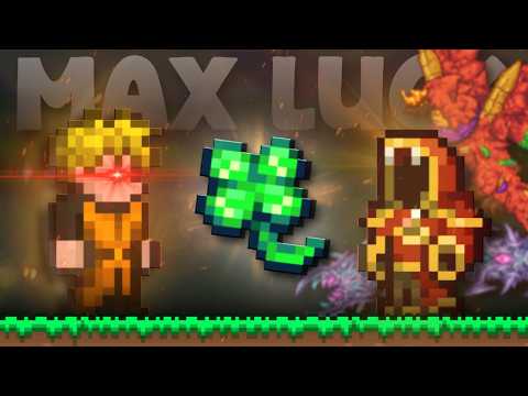 Terraria Calamity but we have MAX LUCK...