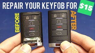Cadillac Key Fob SHELL Repair & Replacement: Heart Horse Review (SRX CTS XLR XTS)