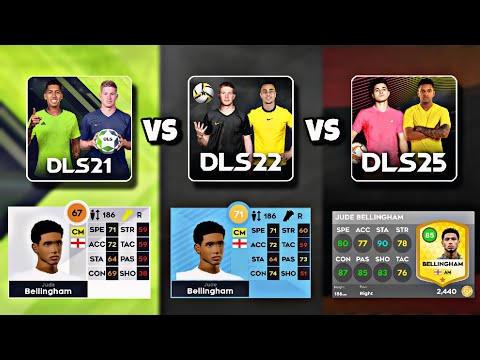 DLS21 VS DLS22 VS DLS25 PLAYERS RATTING | DREAM LEAGUE SOCCER!!