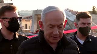 Netanyahu visits site of Iranian strike west of Jerusalem