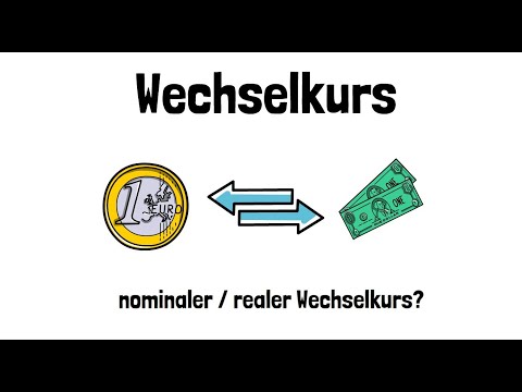 Der Wechselkurs - Nominaler und Realer Wechselkurs - Devisenmarkt - einfach erklärt