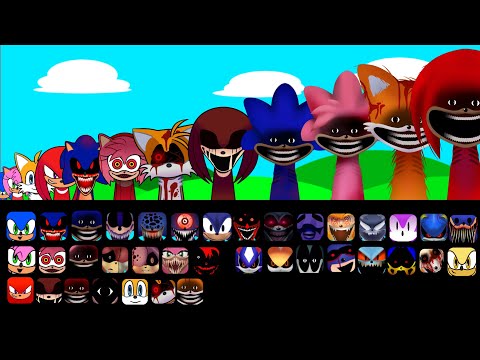 Sprunki Shin-Tails X Sonic X Amy-Rose X Knuckles ALL Phase // NEW OC SONIC VIDEO!!