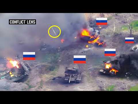 Ukrainian Troops Destroy T-72B3 Tanks One by One