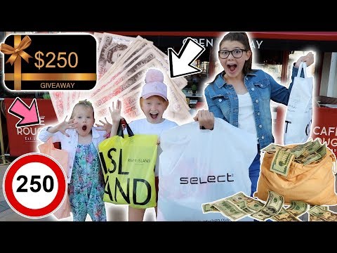 £250 SHOPPING SPREE CHALLENGE!! WHAT WILL THEY BUY?! 💴😱
