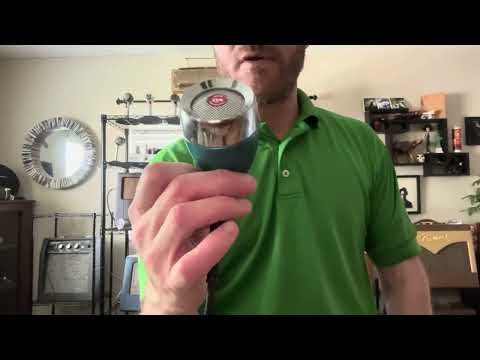 Vintage Custom Turner Chopped Mic with Shure 99H86 CR Harp  Bullet Harmonica