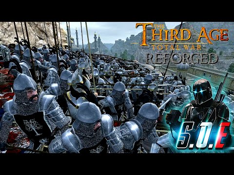 The Witch King Send His Forces To Mirlond (5v3) - Third Age Total War Reforged