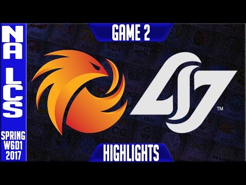 Phoenix 1 vs CLG Highlights Game 2 - NA LCS W6D1 Spring 2017 - P1 vs CLG G2