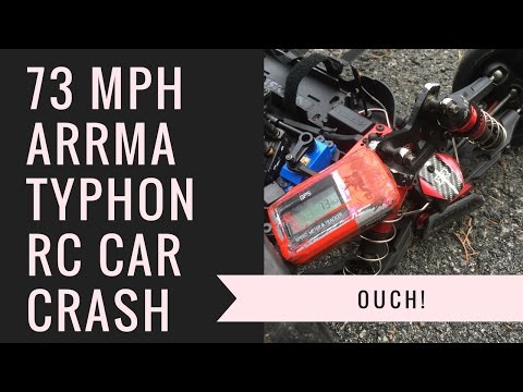 Arrma Typhon 73mph RC Car Crash