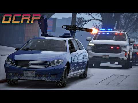 Snowy Pursuit Getaway Challenge in GTA RP | OCRP